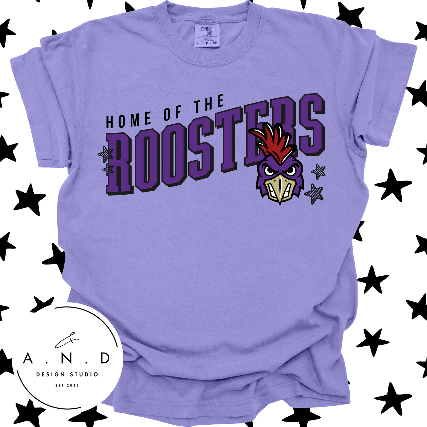 Home of the Roosters Wavy