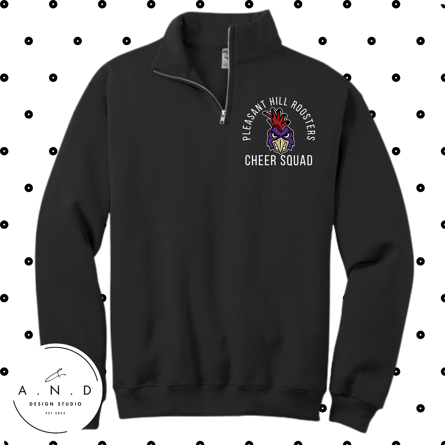 Roosters Cheer- Fleece Quarter Zip
