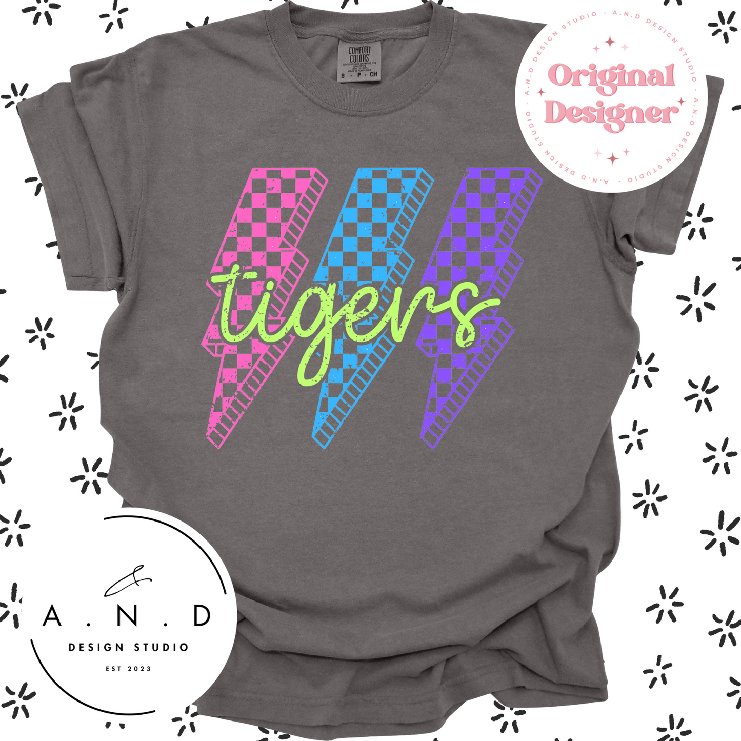 Mascot Neon Lightning Bolt