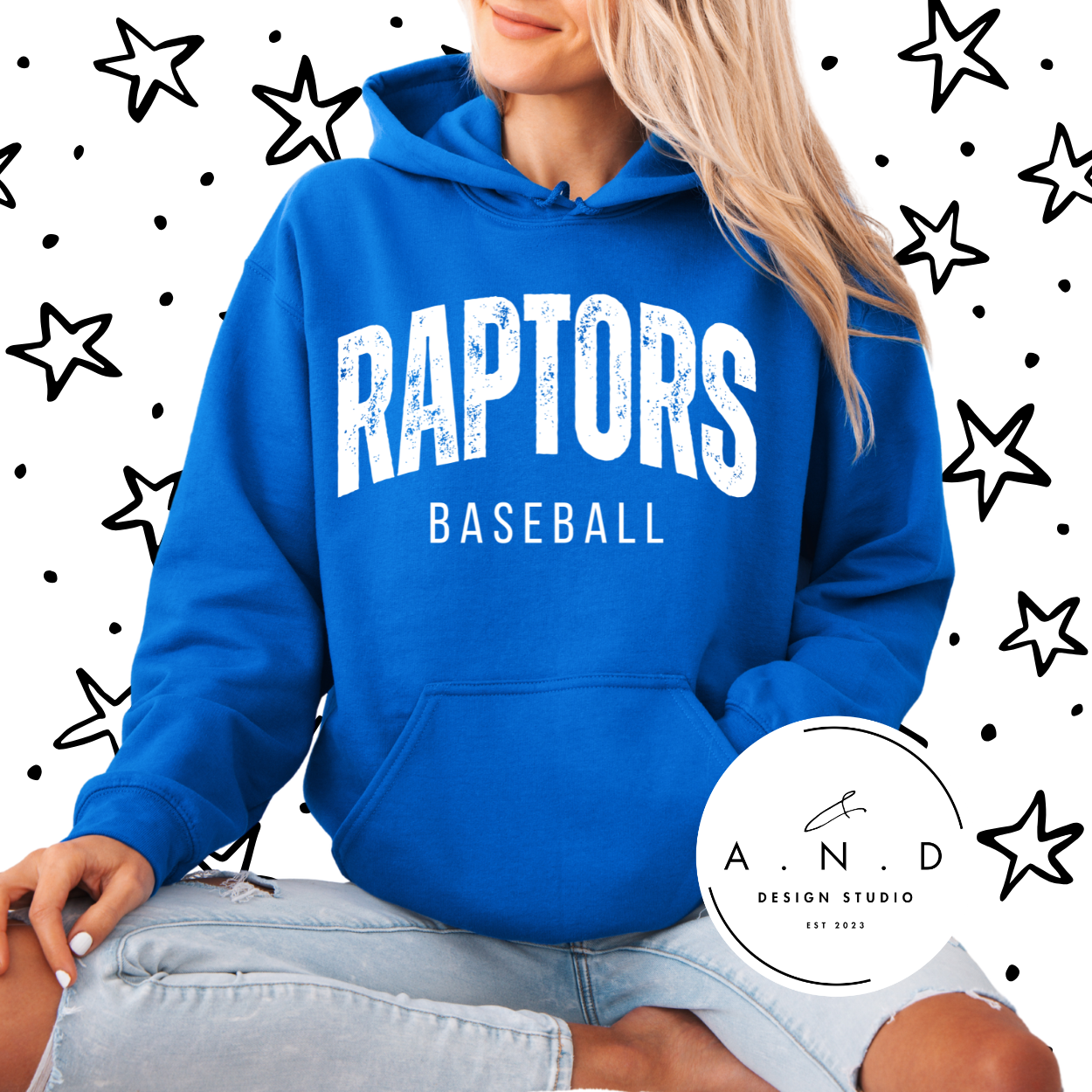 Raptors Baseball- Distressed