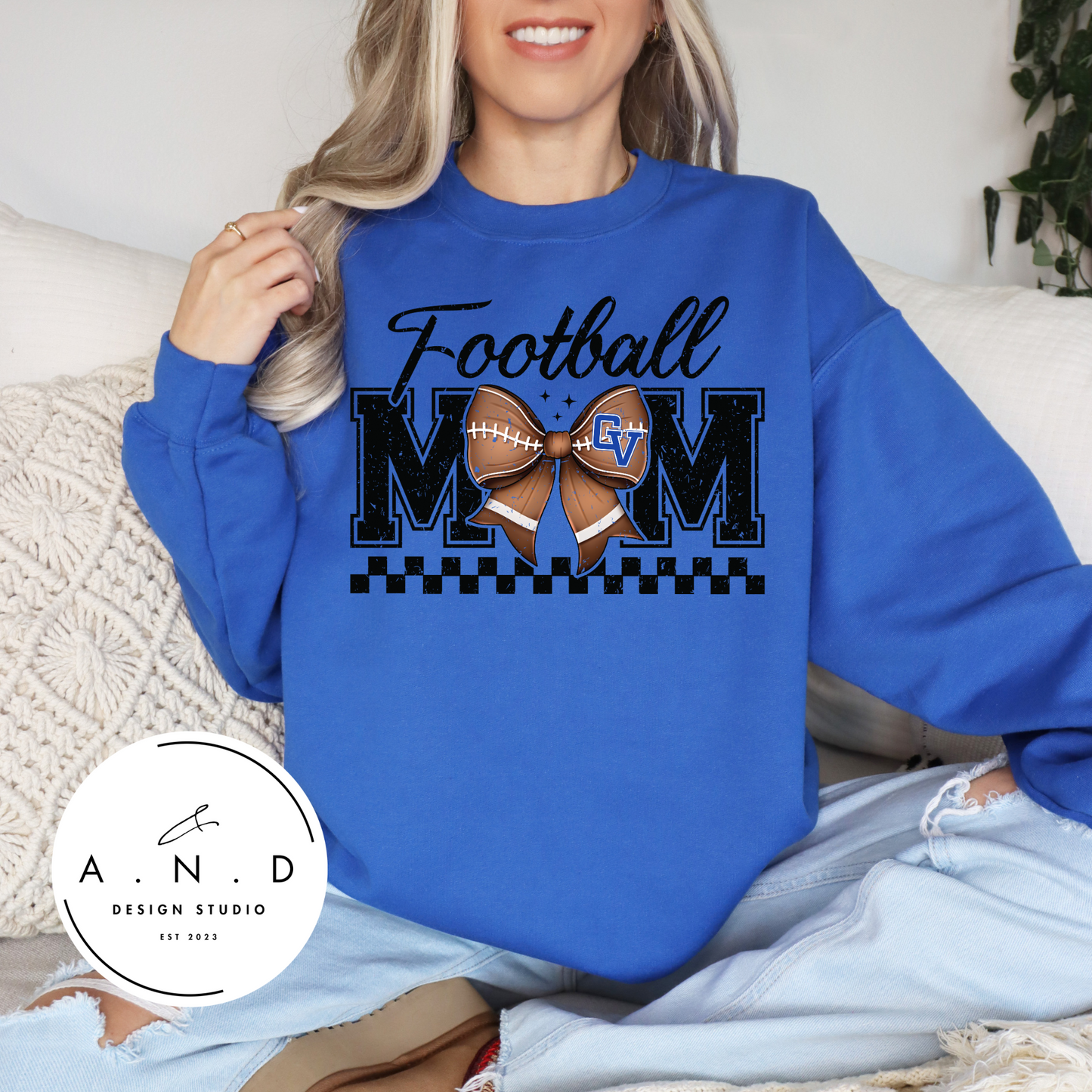 Football Mom- bow