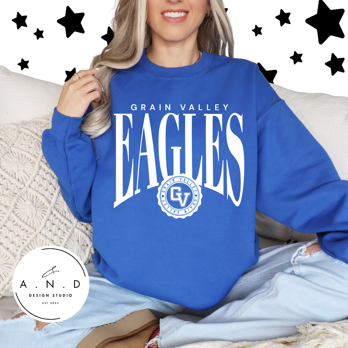 Grain Valley Eagles tall circle