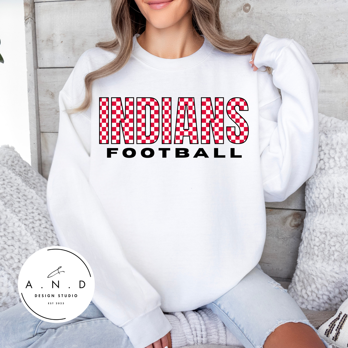 Indians Football Checkered