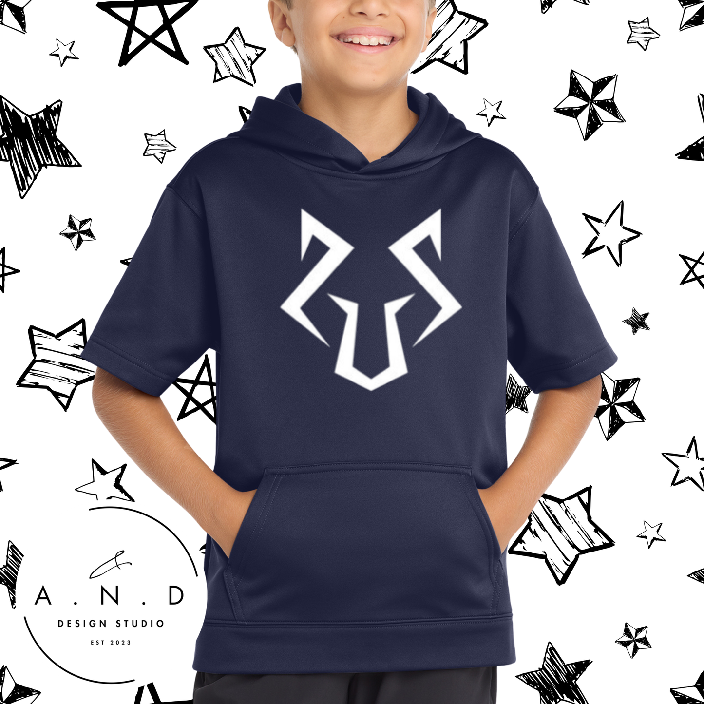 Spy- Fleece Short Sleeve Hooded Pullover