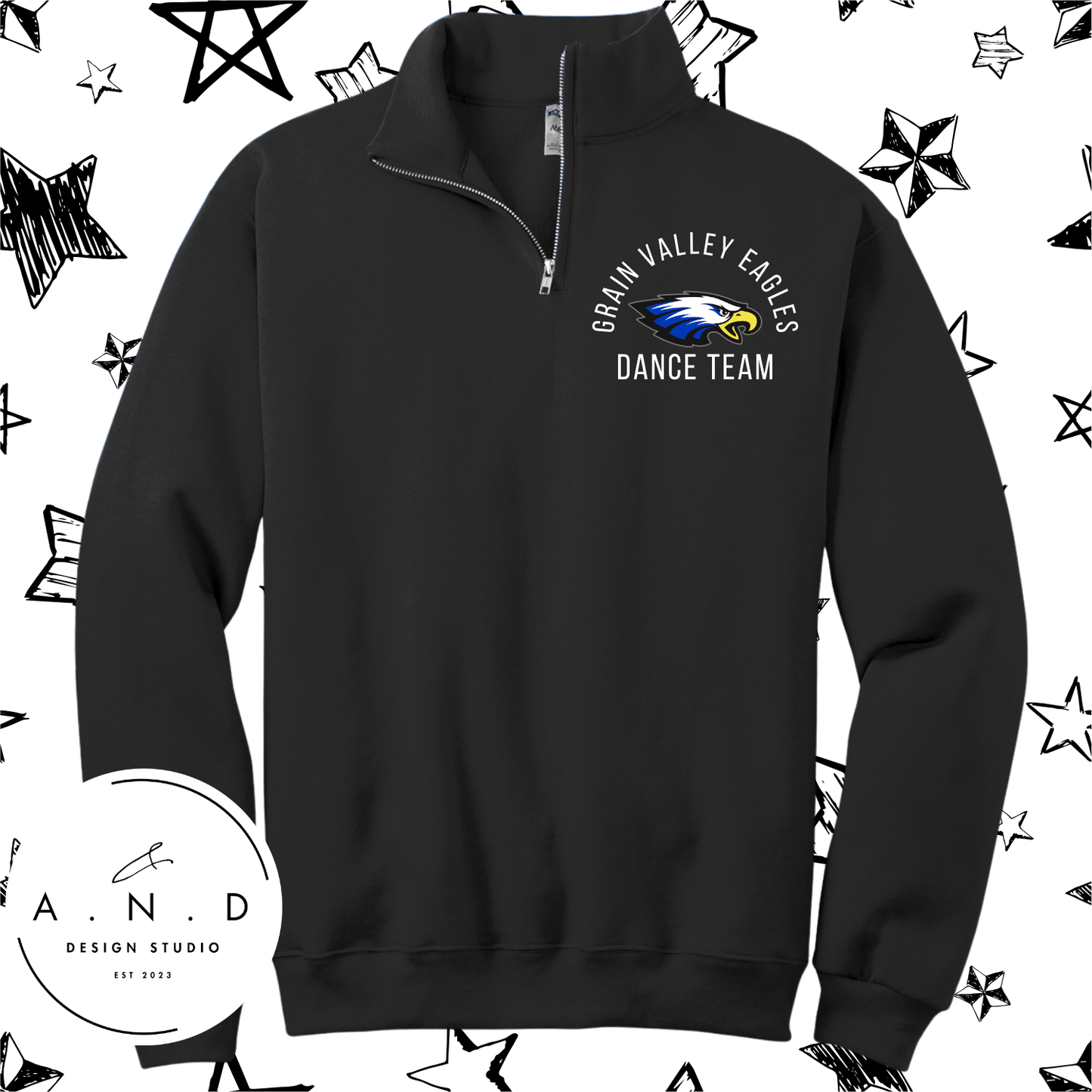 Grain Valley Dance Team pocket- Fleece Quarter Zip