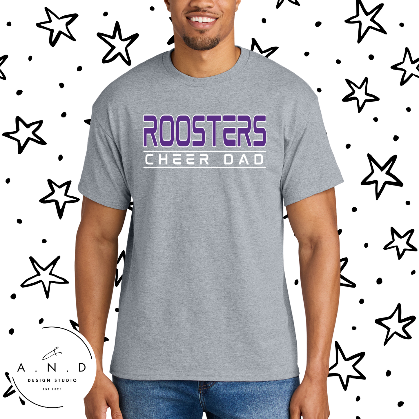 Roosters Cheer Dad