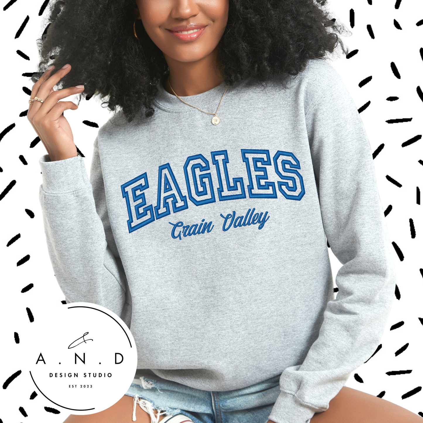 EAGLES Grain Valley Embroidery
