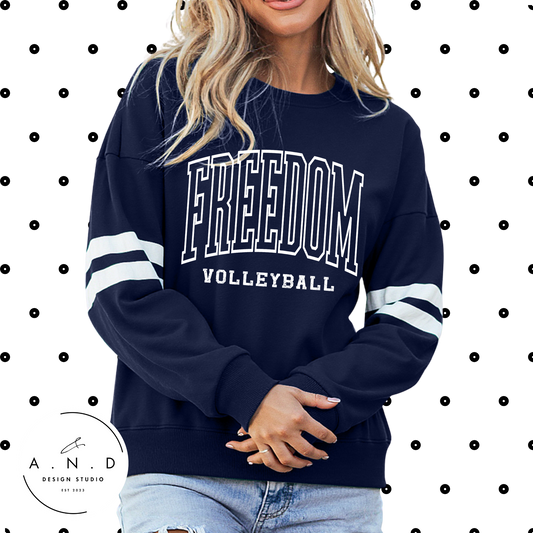 **PRE-ORDER** Freedom Varsity Stripe Lightweight Sweatshirt