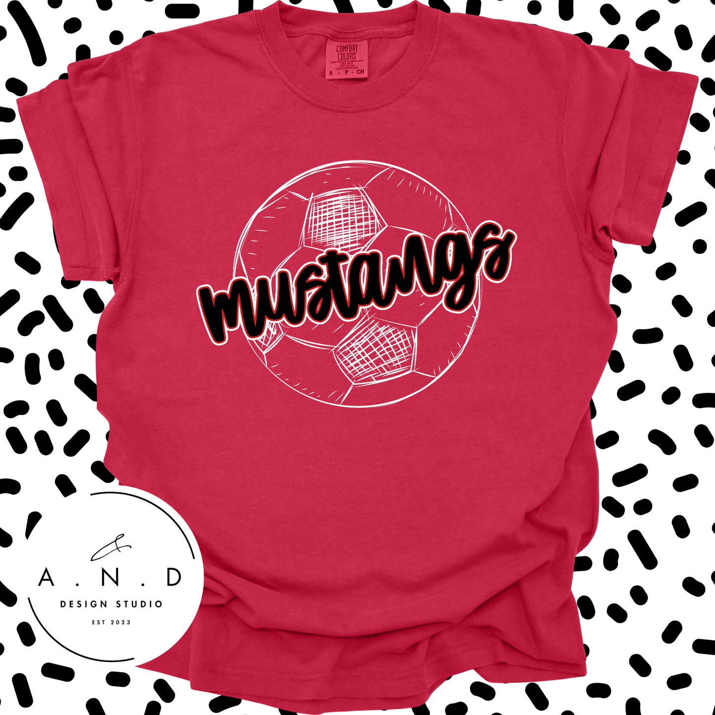 Mustangs Soccer- white