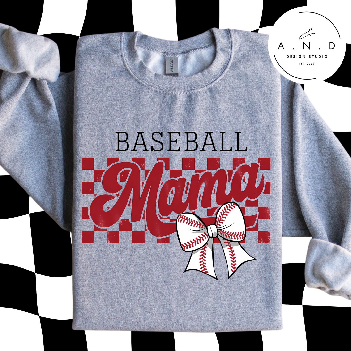 Baseball Mama Bow