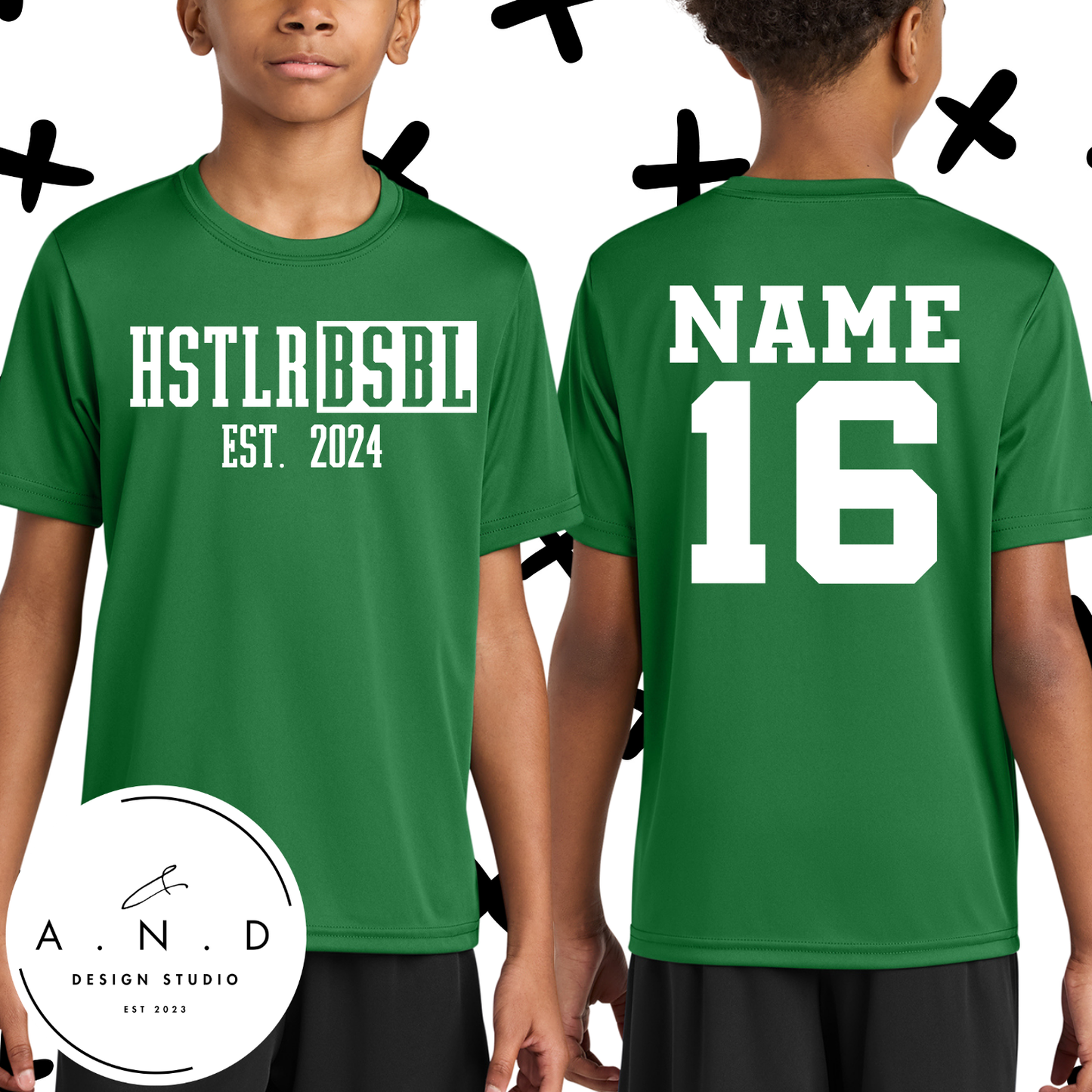 Hustlers Practice Tee (name & number)