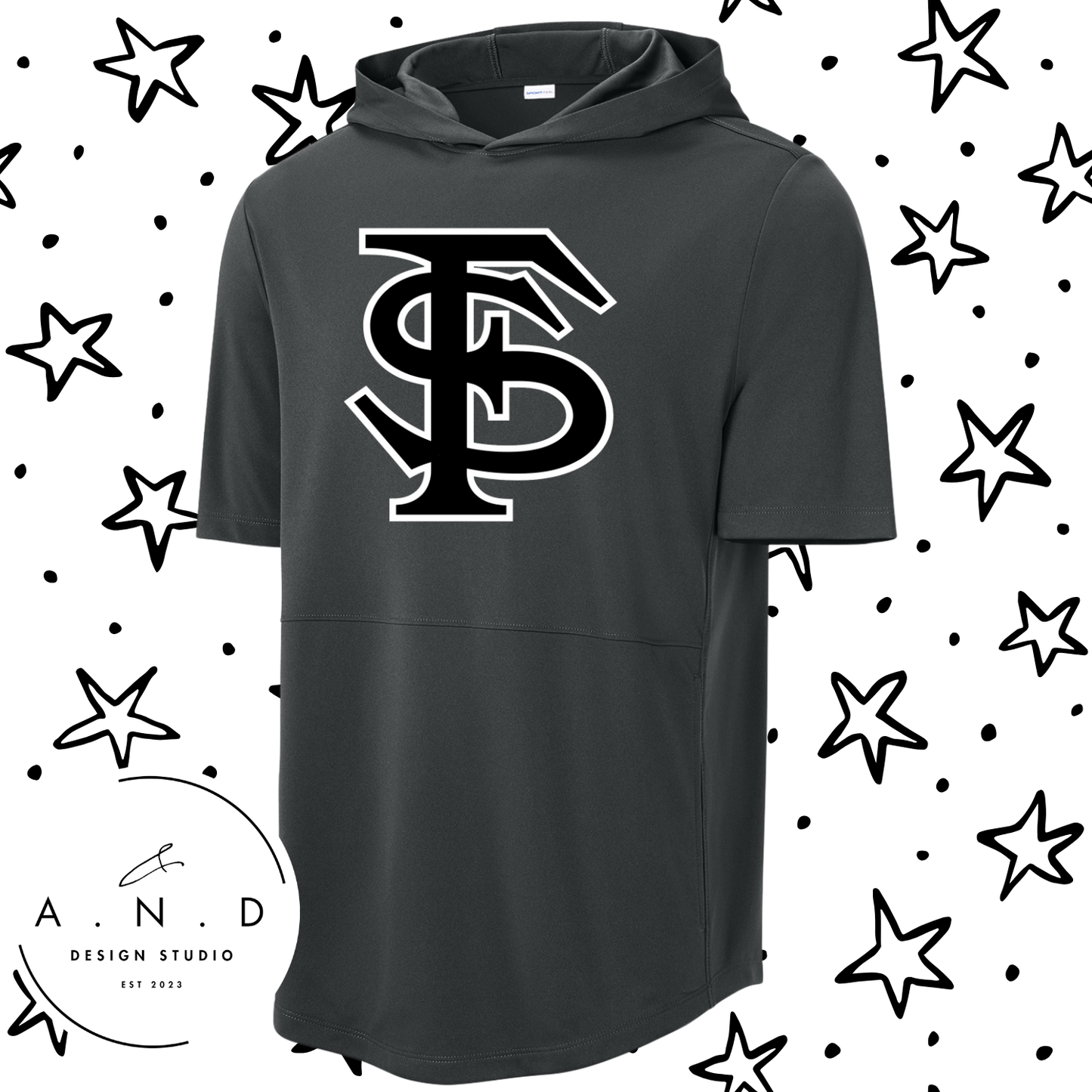 Fighting Squirrels Club Short Sleeve Hoodie