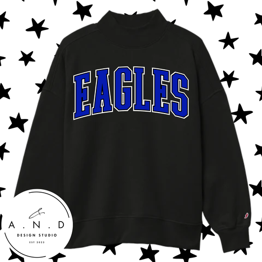 Eagles Mock Neck Sweatshirt