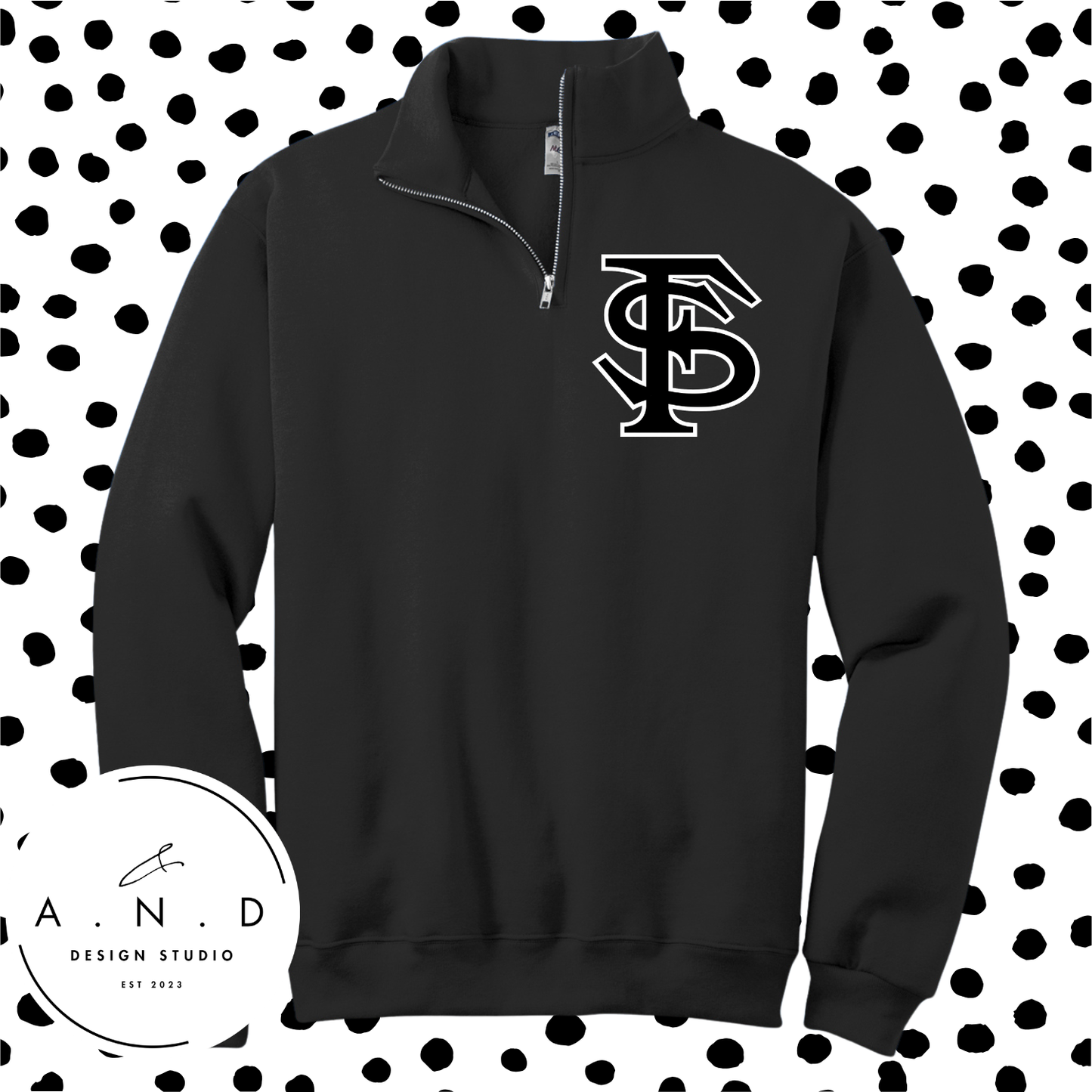 Fighting Squirrels- Fleece Quarter Zip