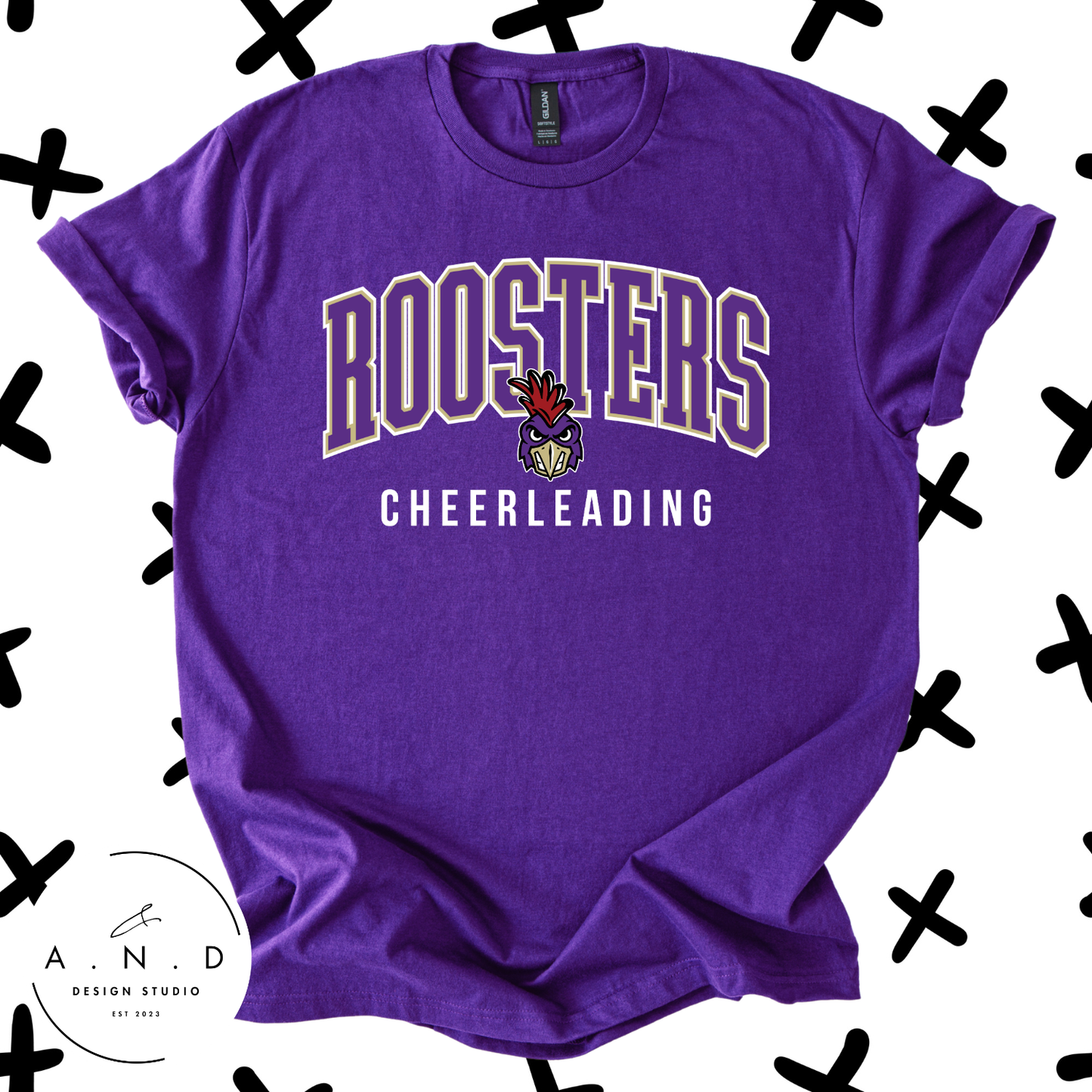 Roosters Cheerleading Stacked