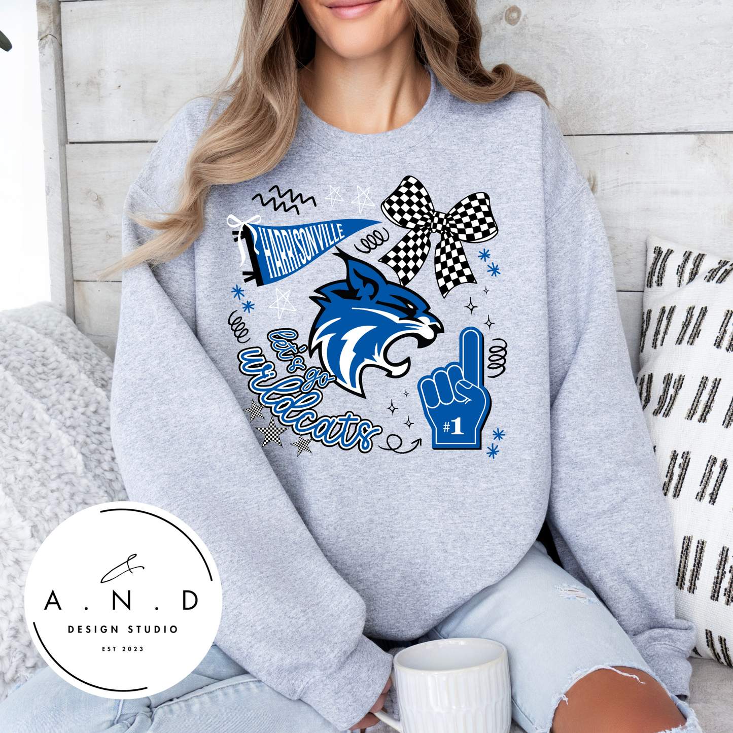 Harrisonville Wildcats Doodle