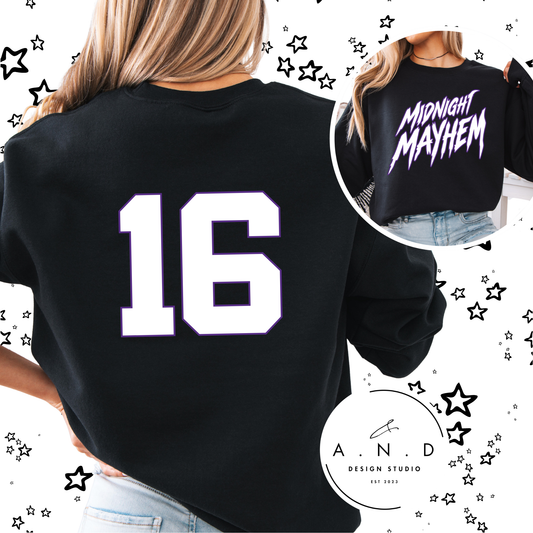 Midnight Mayhem + Custom Number