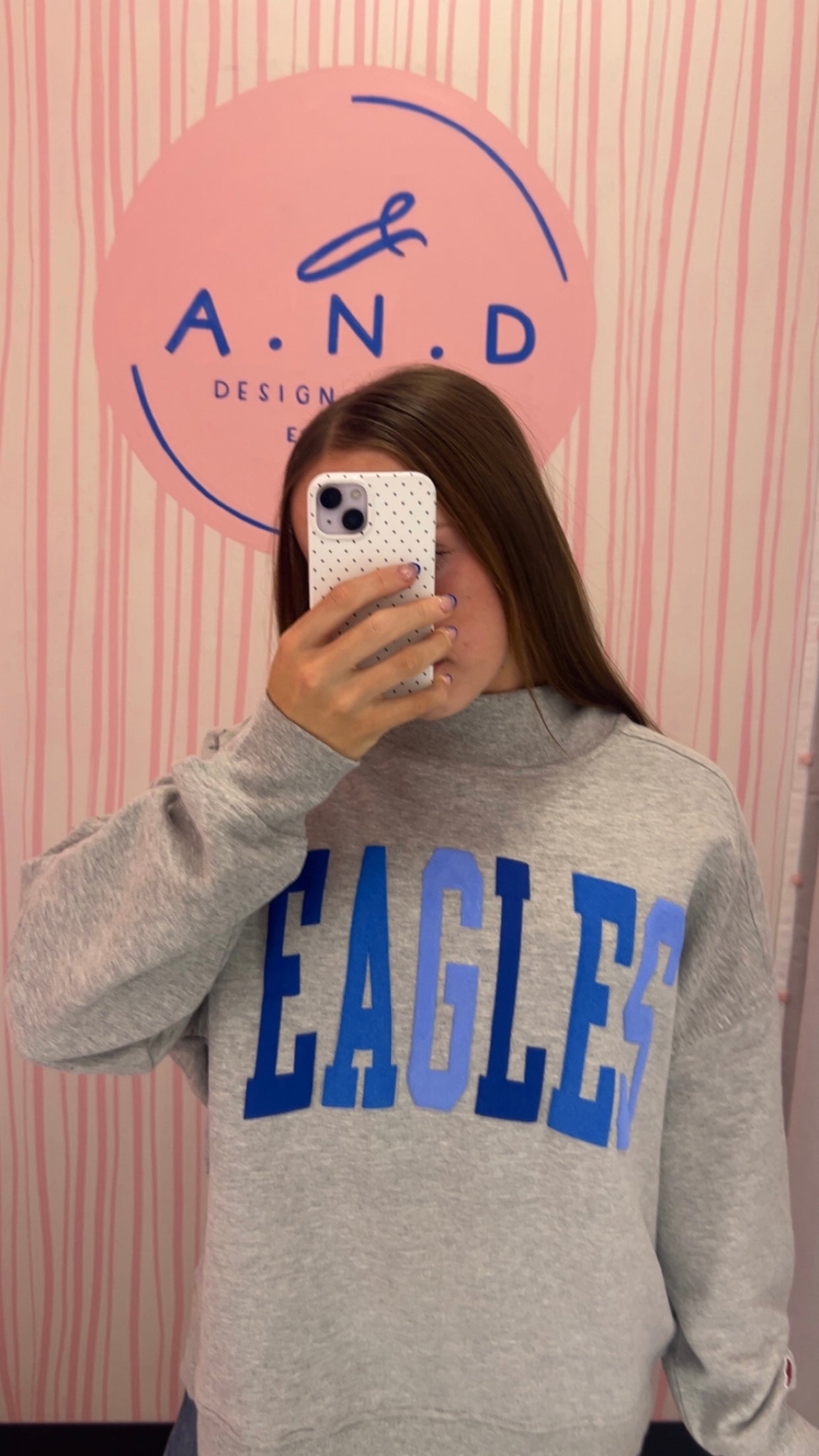Eagles Mock Neck Sweatshirt