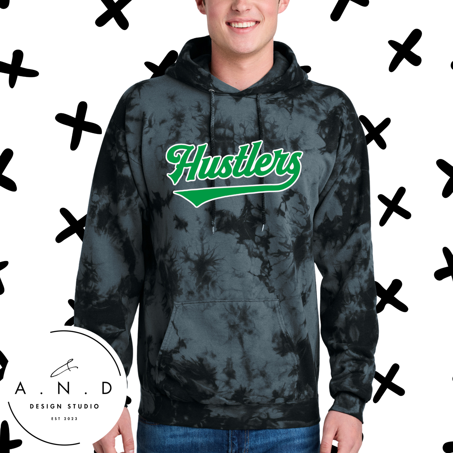 HUSTLERS Tie-Dye Hoodie