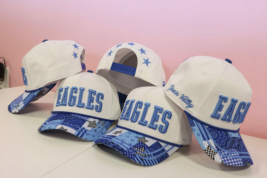 Eagles Pattern Brim Canvas Hat