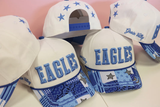Eagles Pattern Brim Canvas Hat