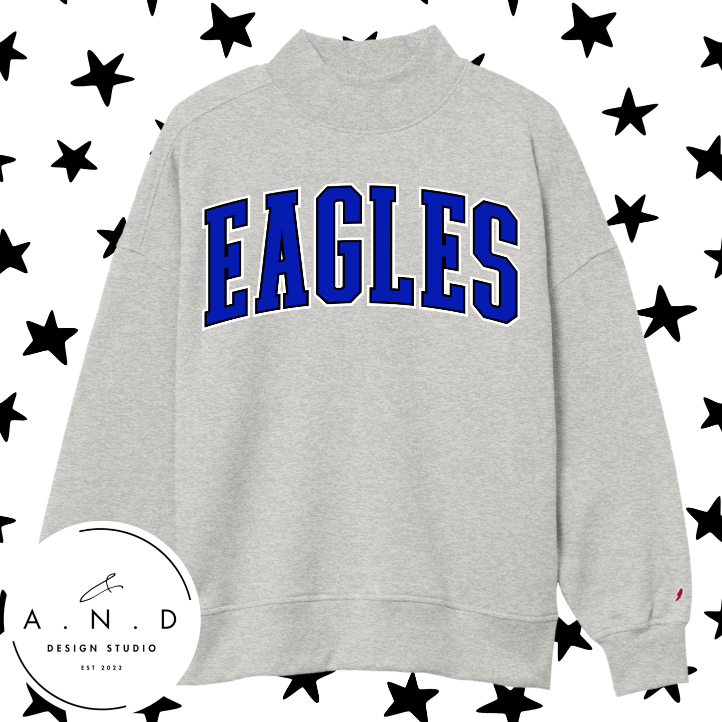 Eagles Mock Neck Sweatshirt