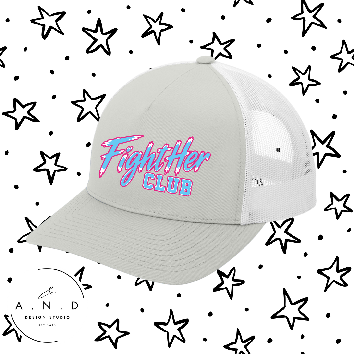 FightHer Club Embroidery Trucker Hat