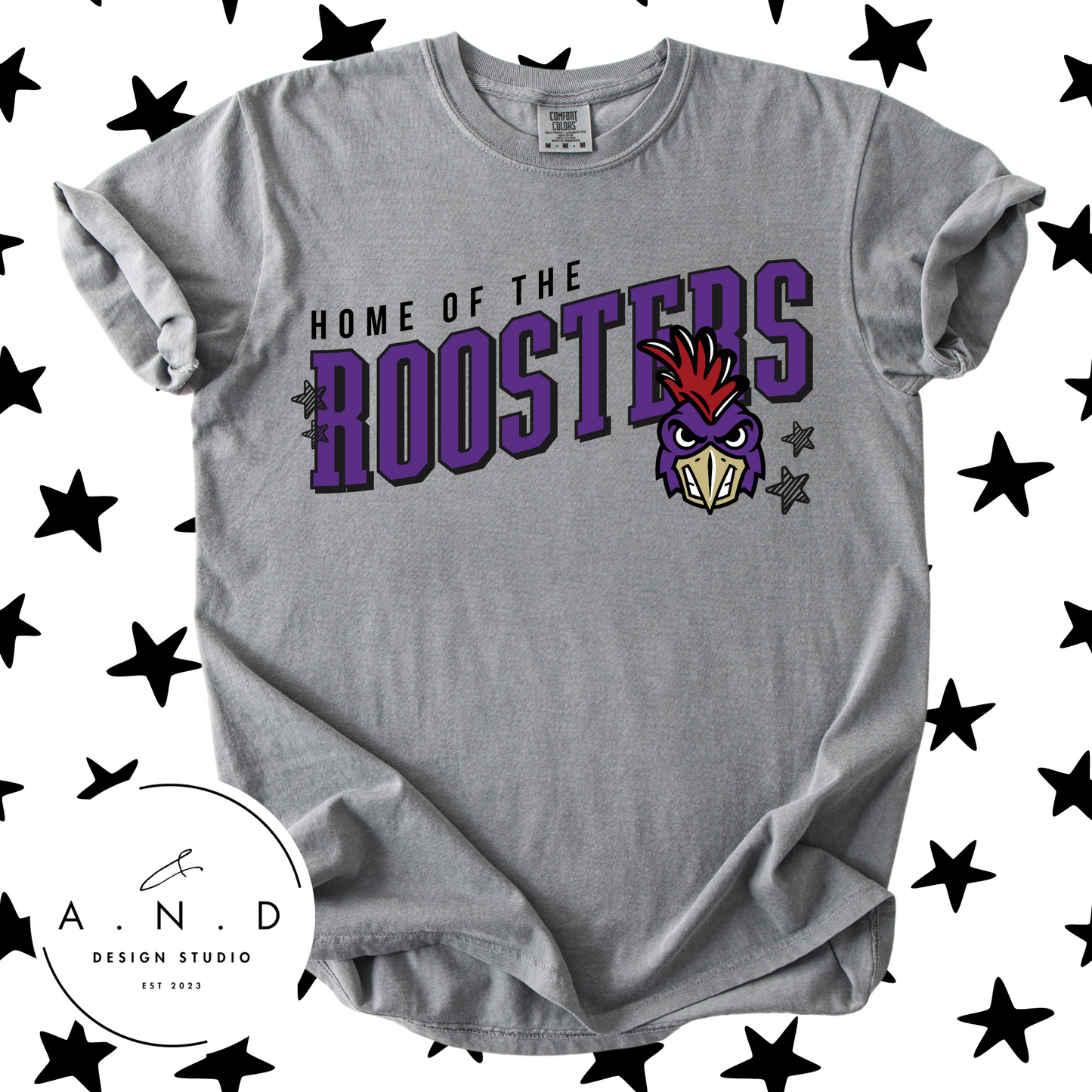 Home of the Roosters Wavy