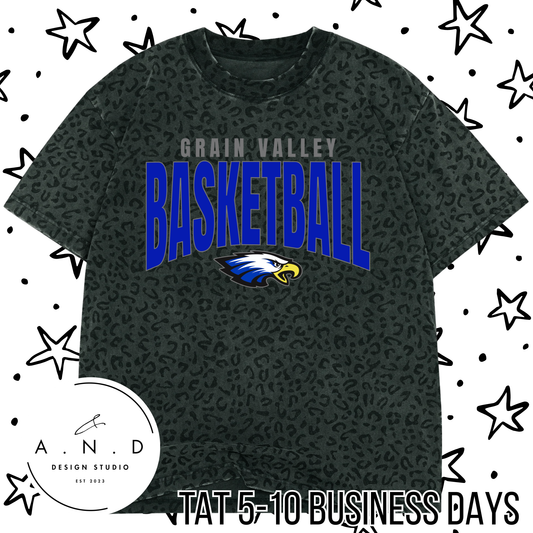 Grain Valley Basketball- Black Leopard