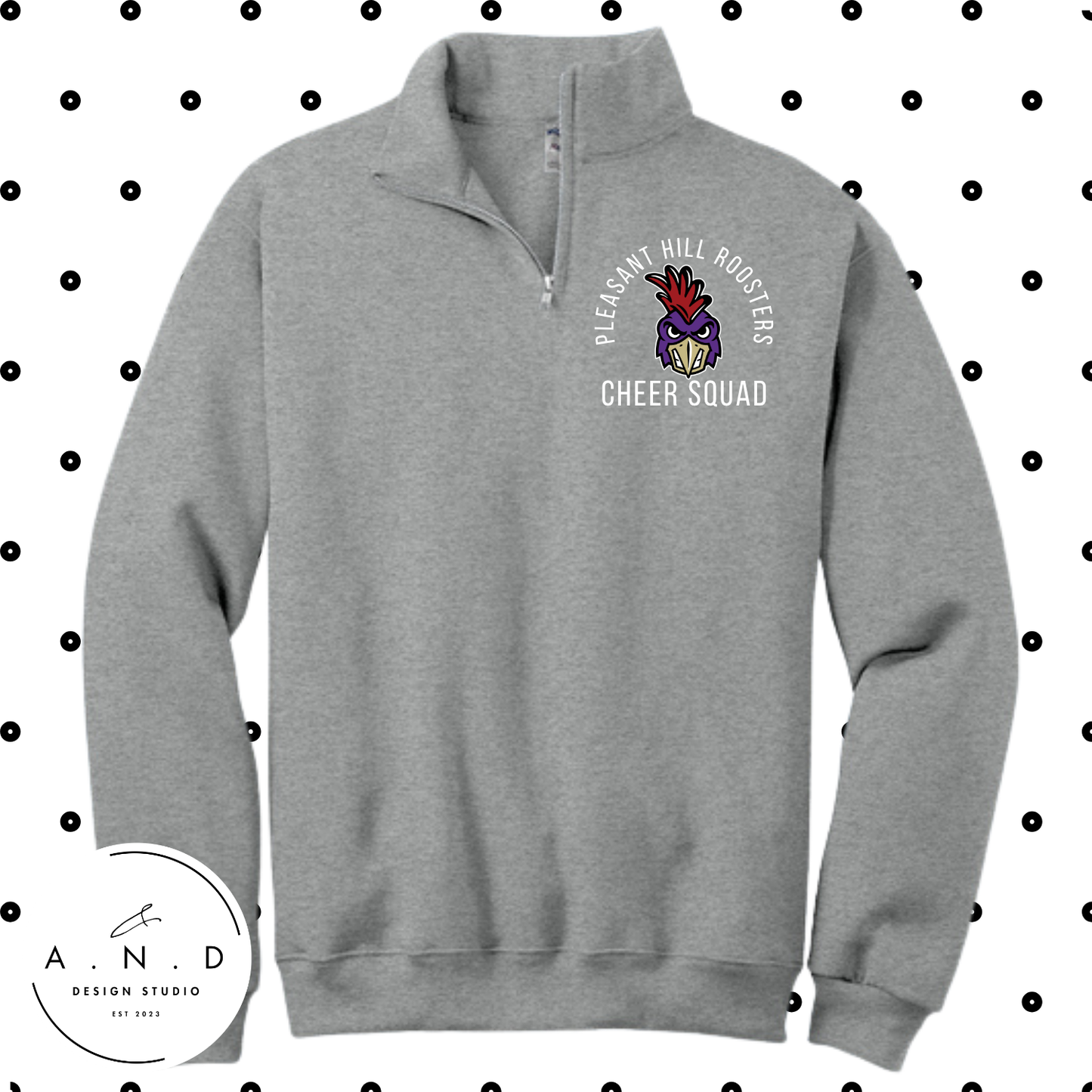 Roosters Cheer- Fleece Quarter Zip
