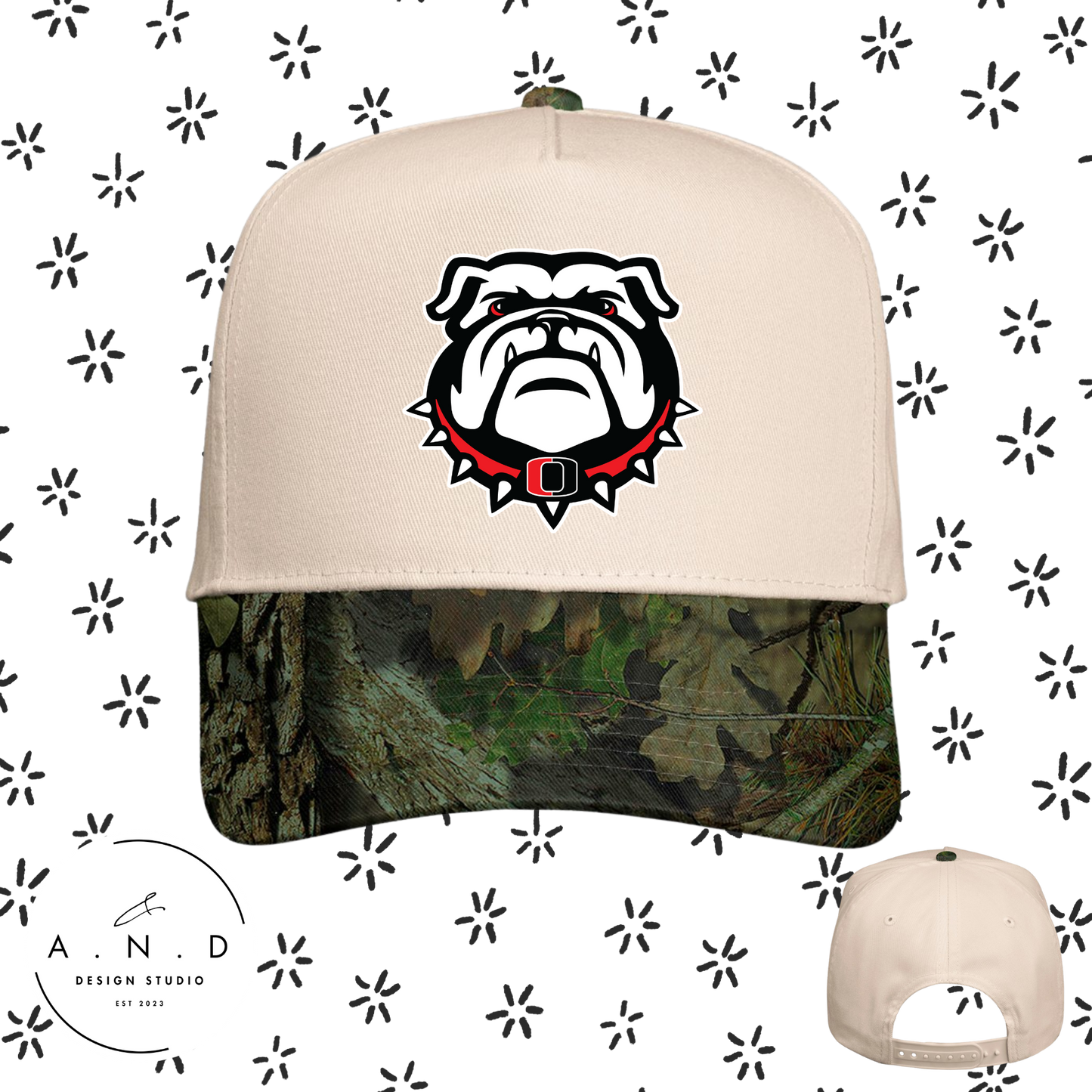 Odessa Embroidery Full Fabric Hat- Camo