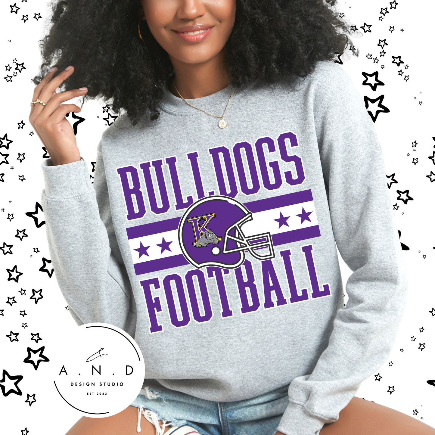 Kearney Bulldogs Football Helmet