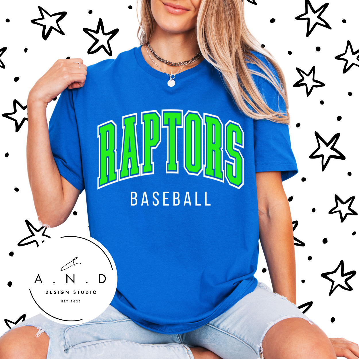 Raptors Baseball- Stacked