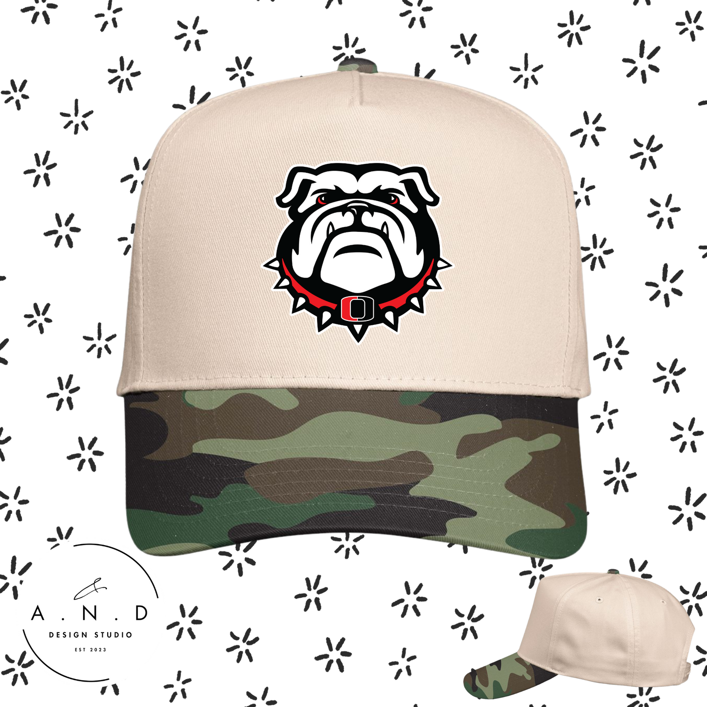 Odessa Embroidery Full Fabric Hat- Camo