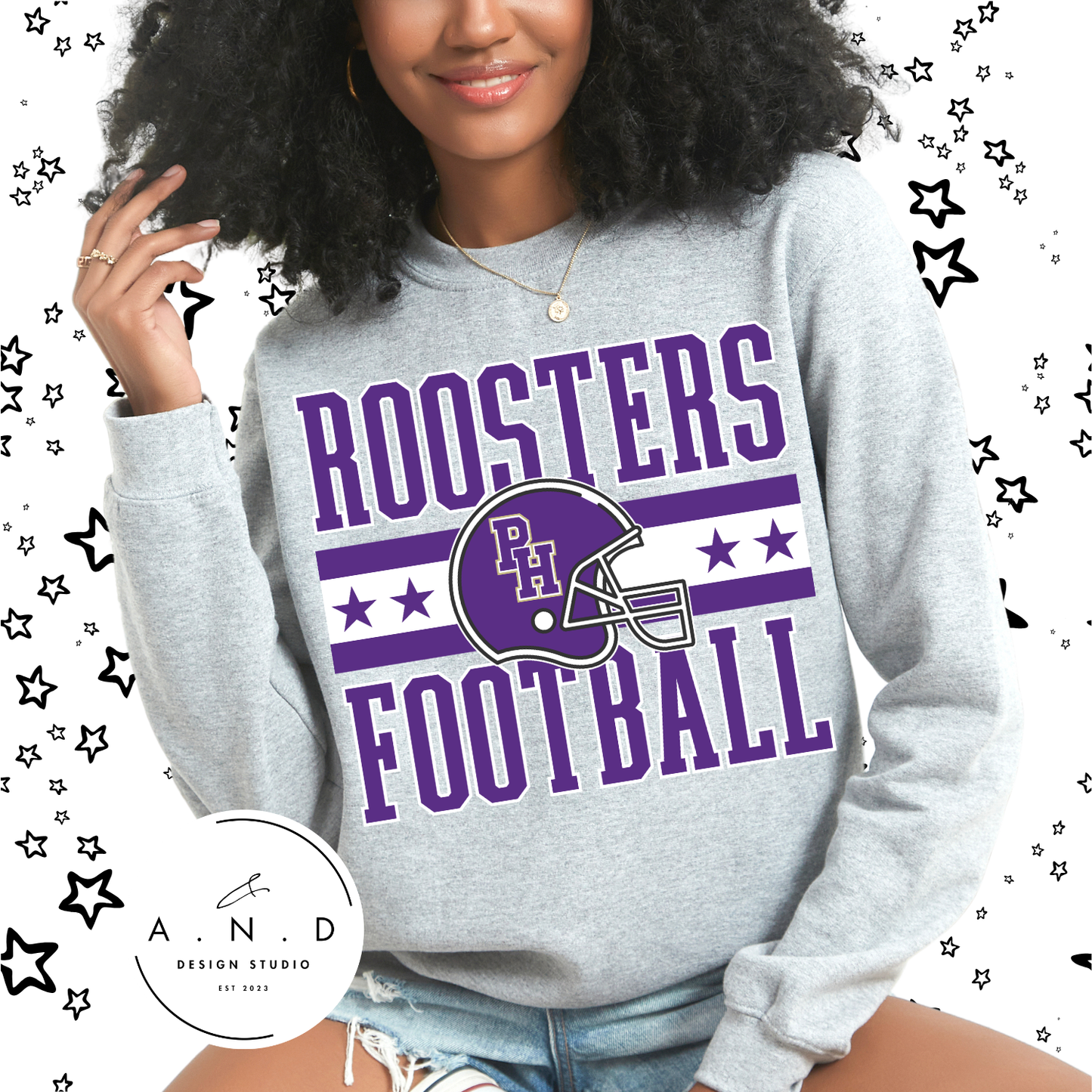 Rooster Football Helmet