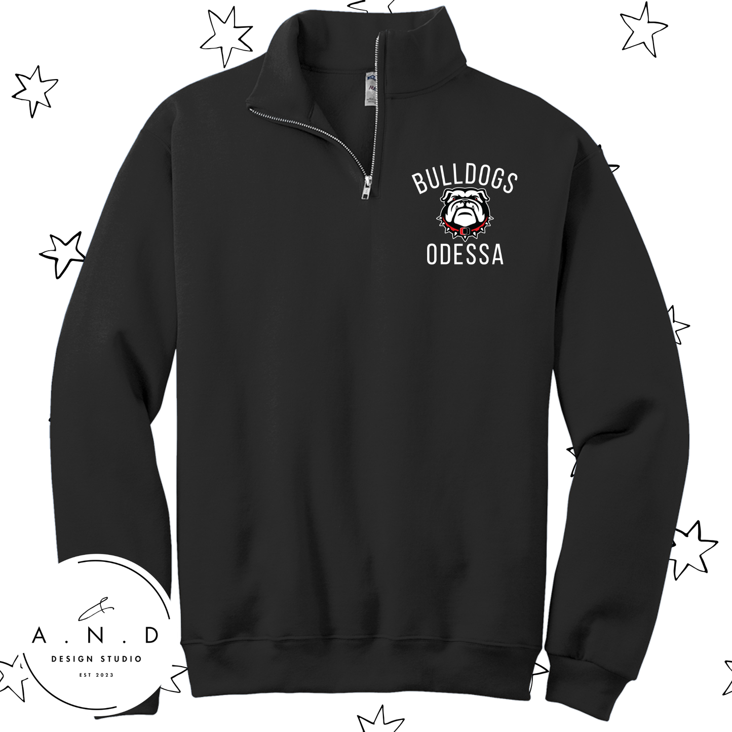 Odessa Bulldogs - Fleece Quarter Zip