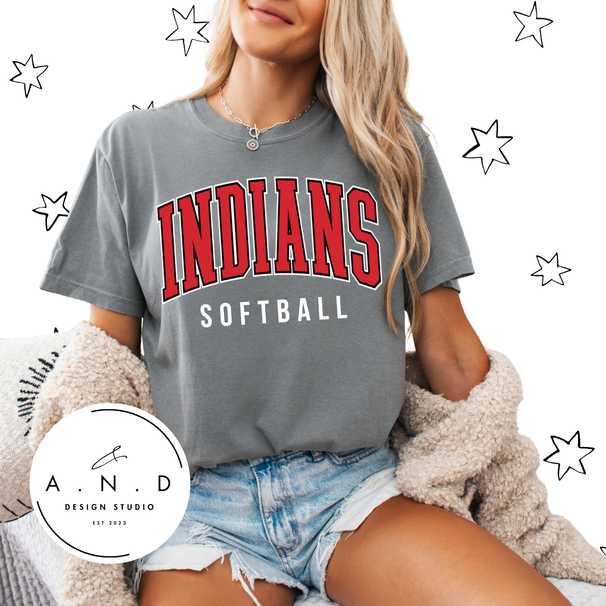 INDIANS softball stacked