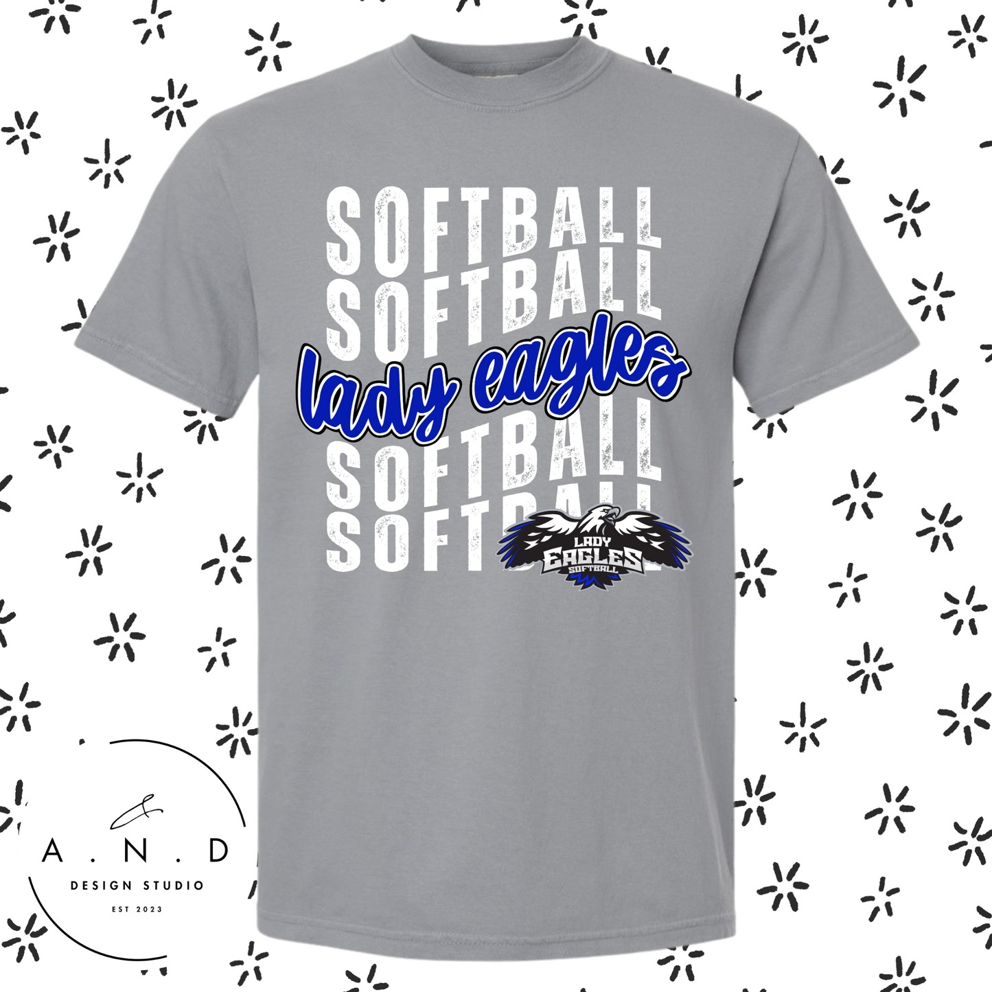 Lady Eagles Wavy- Tees & Tanks