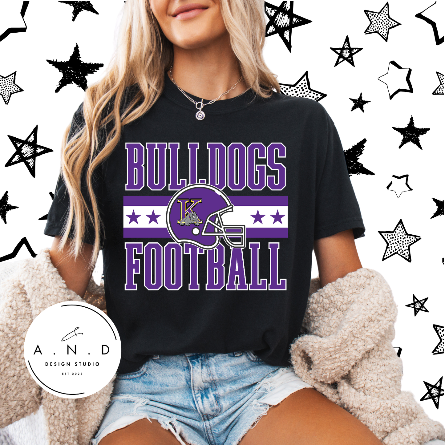 Kearney Bulldogs Football Helmet