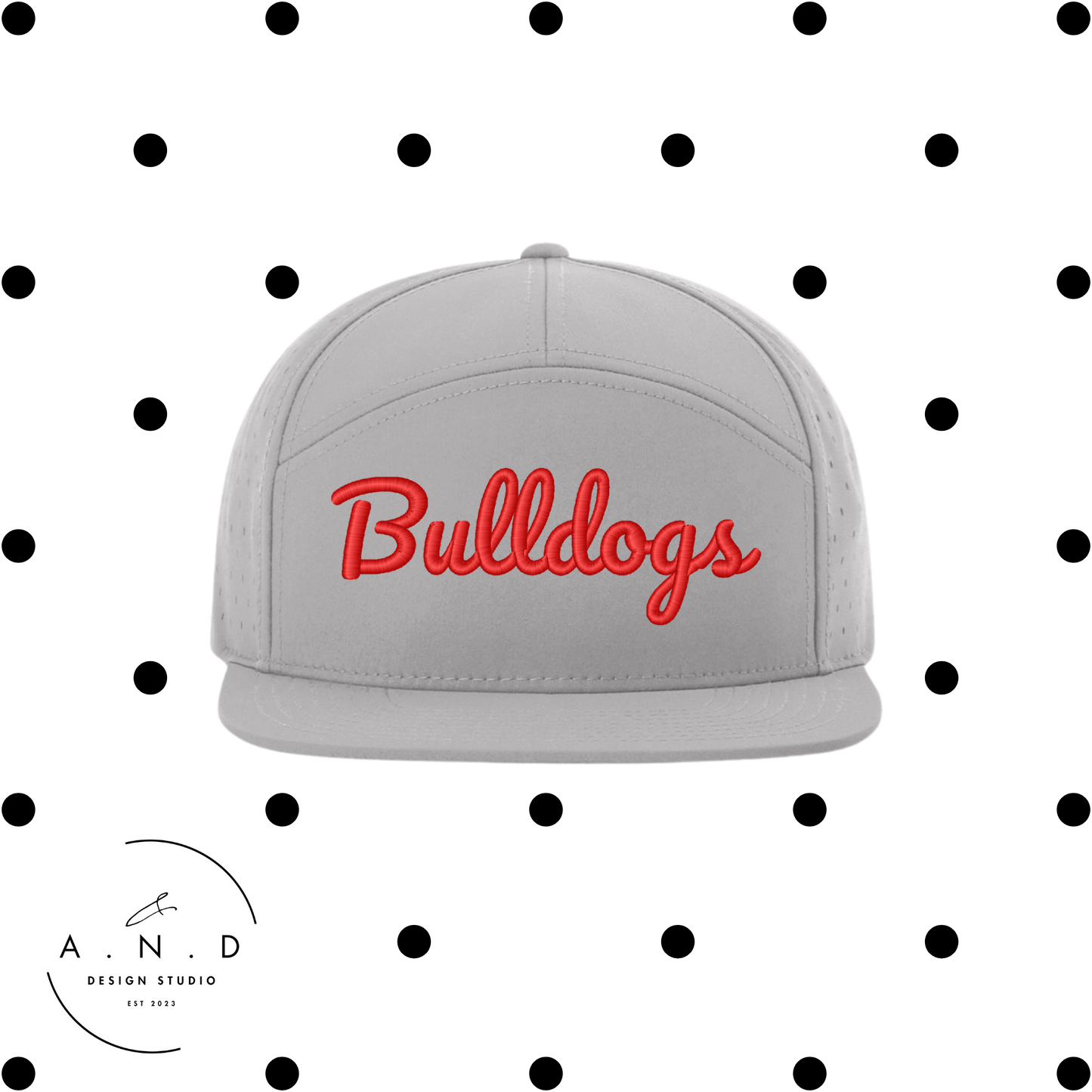 Odessa Embroidery 7 Panel Hat