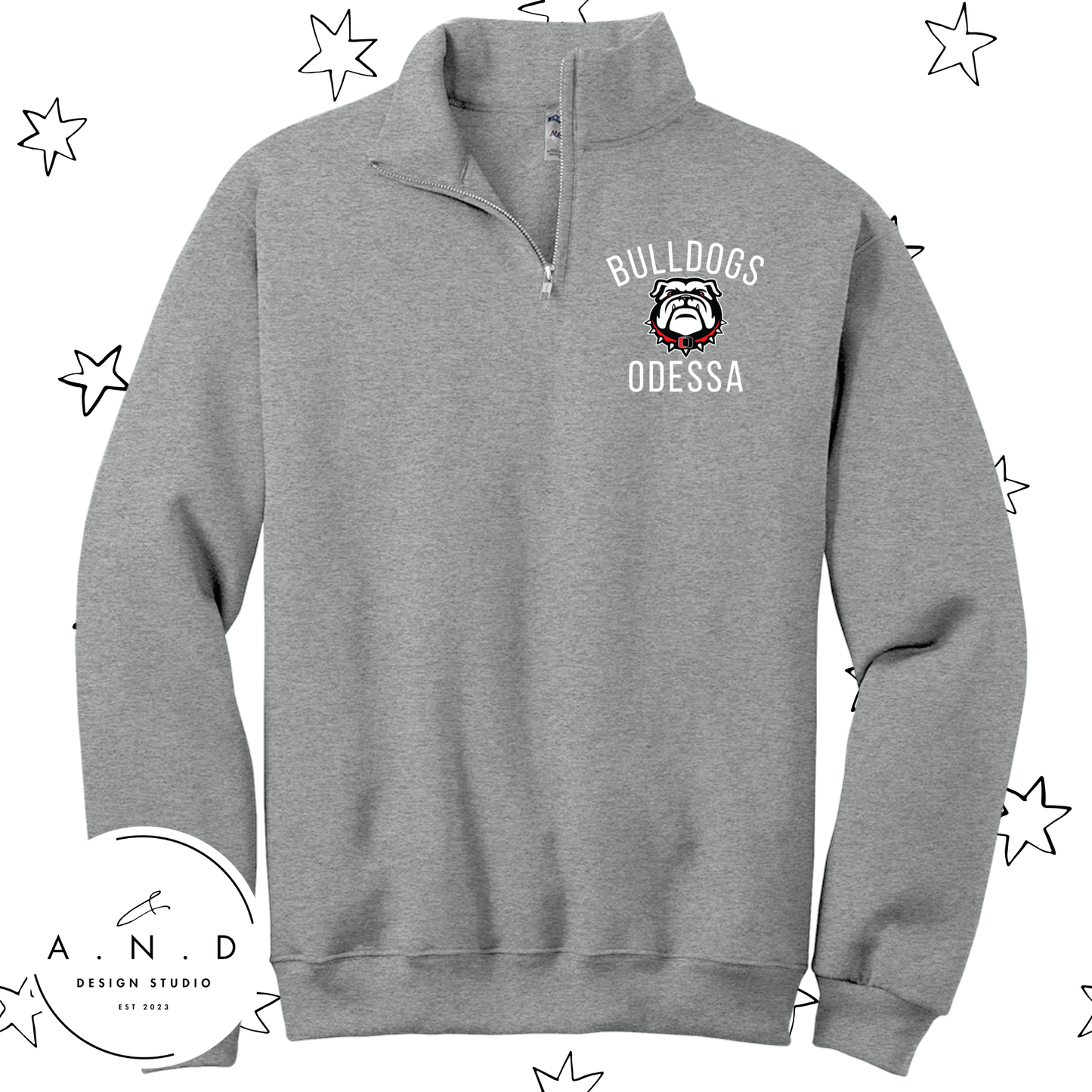 Odessa Bulldogs - Fleece Quarter Zip