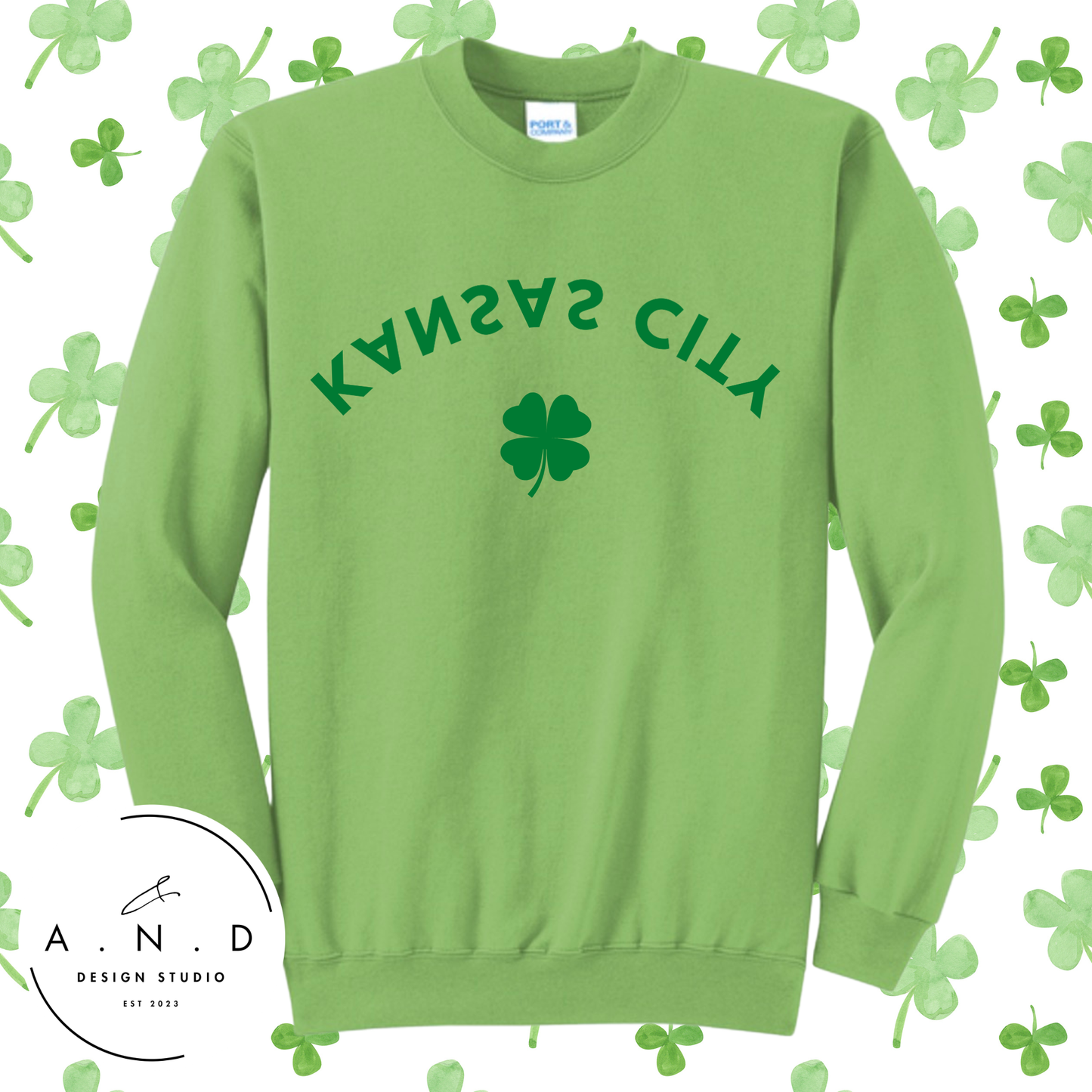 Kansas City Upside Down Shamrock