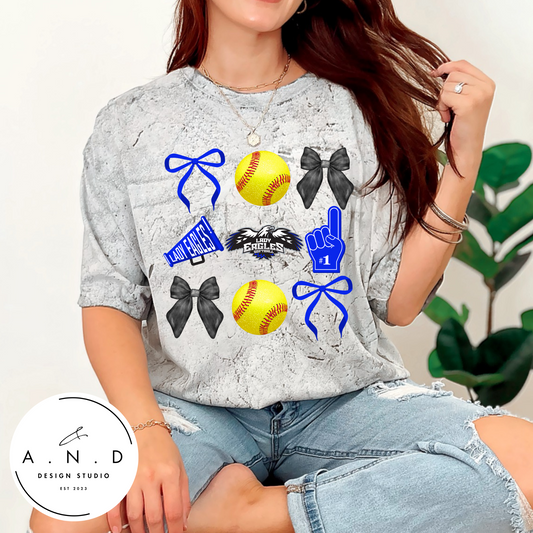 Lady Eagles Bows- Tees & Tanks