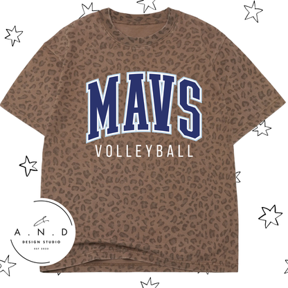 MAVS Volleyball Club Vintage Leopard