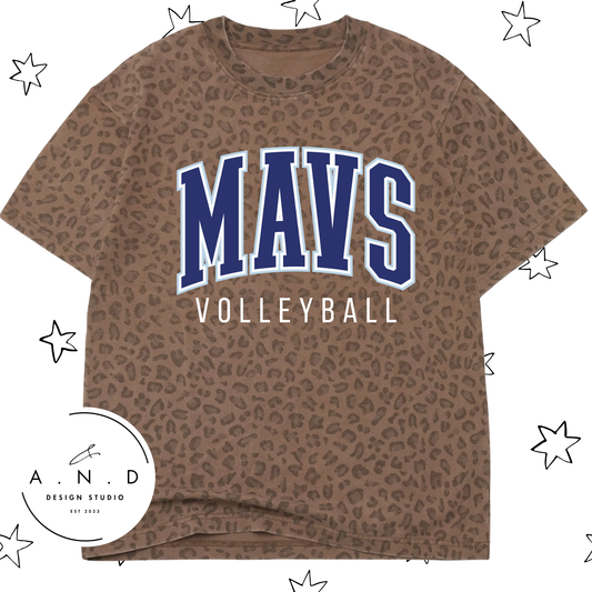 MAVS Volleyball Club Vintage Leopard
