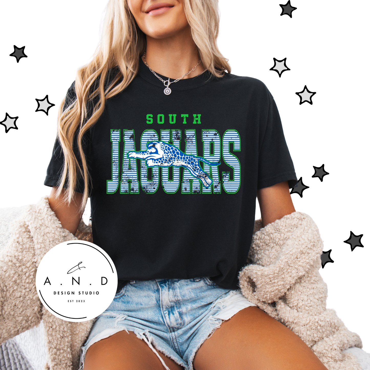Jaguars Stripe Distressed