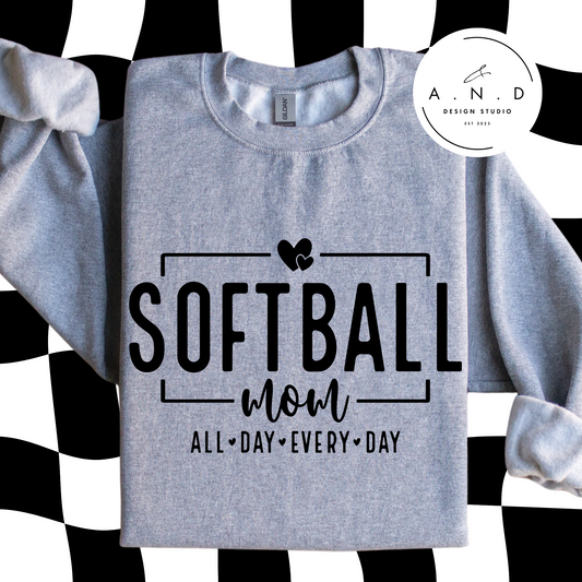 Softball Mom All Day Every Day