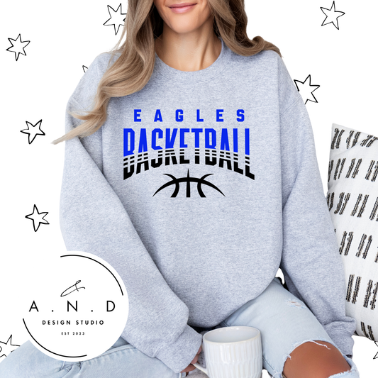 Eagles Basketball- blue/black