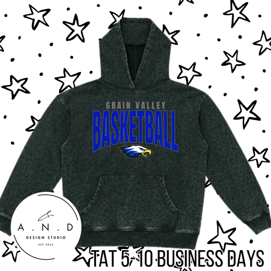 Grain Valley Basketball- Black Leopard