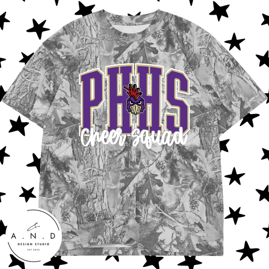 Roosters Cheer Vintage Grey Camo/Vintage Black Leopard